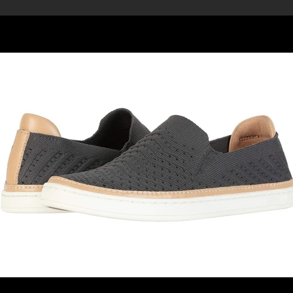 UGG SAMMY chevron charcoal gray women 8 PLS READ